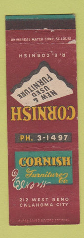 Matchbook Cover - Cornish Furniture Oklahoma City OK WEAR