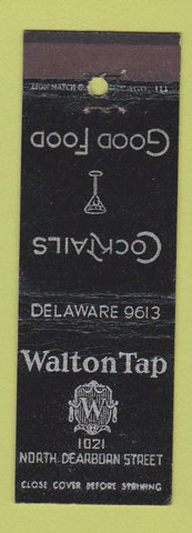 Matchbook Cover - Walton Tap Chicago IL