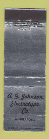 Matchbook Cover - AG Johnson Electrotype Minneapolis MN WEAR