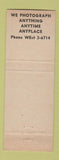 Matchbook Cover - Taylor Photography