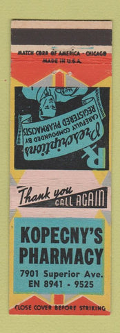 Matchbook Cover - Kopency's Drug Store