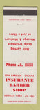 Matchbook Cover - Insurance Barber Shop Omaha NE Herman Herr