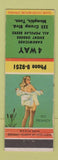 Matchbook Cover - 4 Way Restaurant Memphis TN pinup WEAR