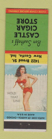 Matchbook Cover - Ben Saathoff's Castle Cigar Store New Castle IN pinup
