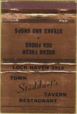 Matchbook Cover - Town Tavern Restaurant Lewisburg PA? 40 Strike