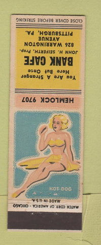 Matchbook Cover - Bank Club Pittsburgh PA pinup