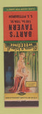 Matchbook Cover - Bart's Tavern Pittsburgh PA pinup