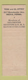 Matchbook Cover - Ottey Print Shop Media PA pinup Marilyn Monroe