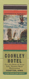 Matchbook Cover - Coonley Hotel Hamton IA