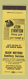 Matchbook Cover - Glen Meyers Sanitary Service Septic Tank Keokuk IA