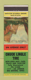Matchbook Cover - Chuck Lingle Tire Des Moines IA