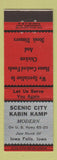 Matchbook Cover - Scenic City Kabin Kamp Iowa Falls IA