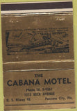 Matchbook Cover - Cabana Motel Panama City FL 40 Strike