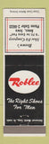 Matchbook Cover - Roblee Men's Shoes Brown's Shoe Fit Ames IA
