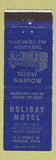 Matchbook Cover - Holiday Motel Creston IA WEAR