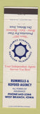 Matchbook Cover - Rummells and Kofoed Insurance West Branch IA