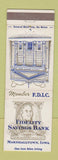 Matchbook Cover - Fidelity Savings Bank Marshalltown IA