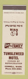 Matchbook Cover - Tumblewood Motel Connell WA girlie