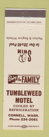 Matchbook Cover - Tumblewood Motel Connell WA girlie