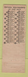 Matchbook Cover - Dietzgen Drafting Surveying Print Making Seattle WA