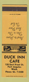 Matchbook Cover - Duck Inn Cafe Port Angeles WA