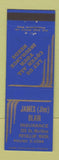 Matchbook Cover - James Blair Insurance Puyallup WA