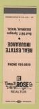 Matchbook Cover - Thomas Rose Real Estate Insurance Dishman WA