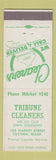 Matchbook Cover - Tribune Cleaners Tacoma WA
