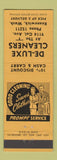 Matchbook Cover - De Luxe Cleaners Kennewick WA