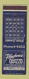 Matchbook Cover - Playhouse Quizzo Vancouver WA bingo WEAR