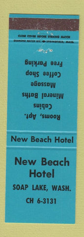 Matchbook Cover - New Beach Hotel Soap Lake WA