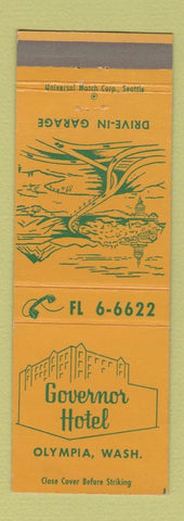 Matchbook Cover - Governor Hotel Olympia WA