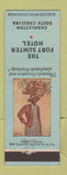 Matchbook Cover - Fort Sumter Hotel Charleston SC Black Americana