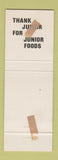 Matchbook Cover - Junior Food Store Denver Colorado