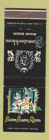 Matchbook Cover - Fontainebleau Hotel Miami Beach FL Boom Boom Room WEAR