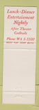 Matchbook Cover - The Virginian Shaker Heights OH Black Americana
