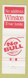 Matchbook Cover - Winston Cigarettes Black Americana