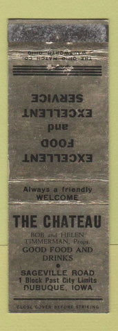 Matchbook Cover - The Chateau Dubuque IA WORN
