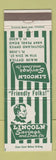 Matchbook Cover - Lincoln Savings and Loan Cleveland OH Abraham