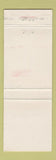 Matchbook Cover - Guns Unlimited Marshalltown IA WEAR