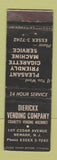 Matchbook Cover - Dierickx Vending Newark NJ WEAR