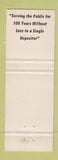 Matchbook Cover - Biddeford Savings Bank ME 1967 WORN