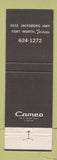 Matchbook Cover - Williams Ranch House Fort Worth TX