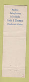 Matchbook Cover - Town and Country Motel Warren OH