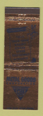 Matchbook Cover - Metal Goods Corp St Louis Kansas City Tulsa Houston