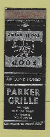 Matchbook Cover - Parker Grill Indianapolis IN WEAR