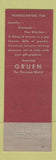 Matchbook Cover - Gruen Watches Lewell's Painesville OH