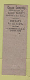 Matchbook Cover - Casco Cold Tablets Canton OH Rowman's