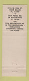 Matchbook Cover - Lincoln Savings and Loan Christmas Santa Claus Abraham