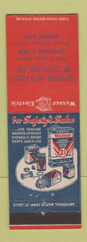 Matchbook Cover - Sagner Electric Cleveland OH Auto Parts